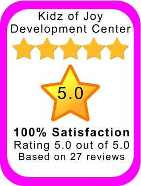 Kidz of Joy Development Center 5.0 100% Satisfaction Rating 5.0 out of 5.0 Based on 27 reviews