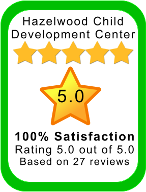 Hazelwood Child Development Center 5.0 100% Satisfaction Rating 5.0 out of 5.0 Based on 27 reviews