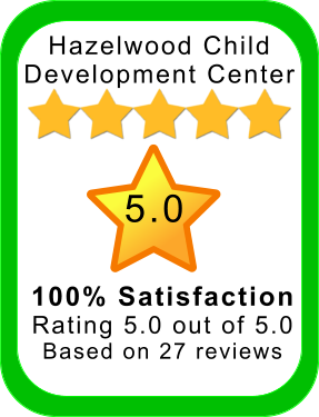 Hazelwood Child Development Center 5.0 100% Satisfaction Rating 5.0 out of 5.0 Based on 27 reviews