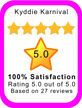 Kyddie Karnival 5.0 100% Satisfaction Rating 5.0 out of 5.0 Based on 27 reviews